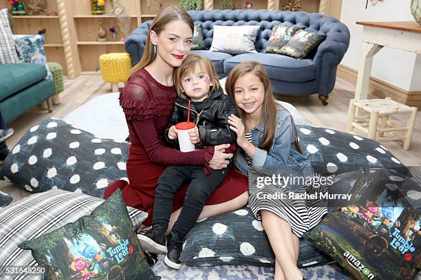 Actress Jaime King, son James Knight Newman, and friend attend Amazon Original Series "Tumble Leaf" season two celebration on May 15, 2016 in Los...