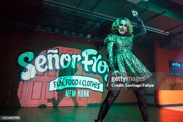 Cynthia Lee Fontaine performs onstage during Senor Frog's Drag Brunch at Senor Frog's on May 15, 2016 in New York City.