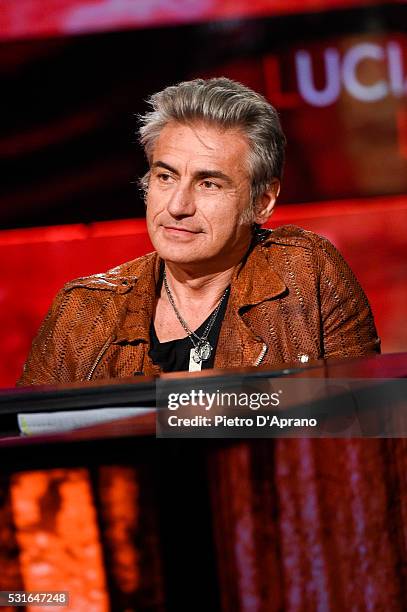 Luciano Ligabue attends 'Che Tempo Che Fa' Tv Show on May 15, 2016 in Milan, Italy.