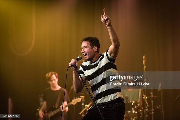 David Duchovny performs on stage at Melkweg on May 09, 2016 in Amsterdam, Netherlands.