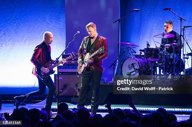 Josh Homme from Post Pop Depression performs at Le Grand Rex on May 15, 2016 in Paris, France.