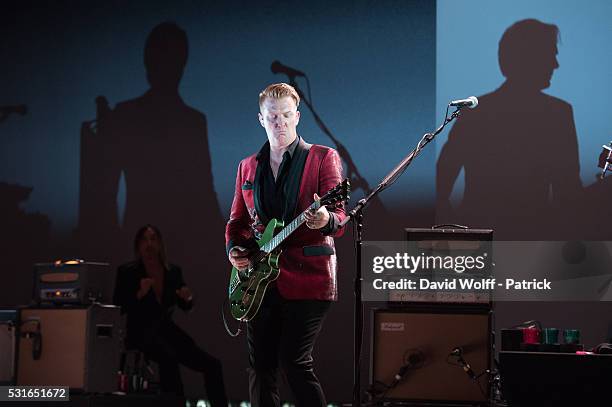 Josh Homme from Post Pop Depression performs at Le Grand Rex on May 15, 2016 in Paris, France.