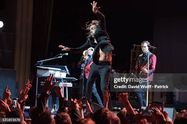 Iggy Pop from Post Pop Depression performs at Le Grand Rex on May 15, 2016 in Paris, France.