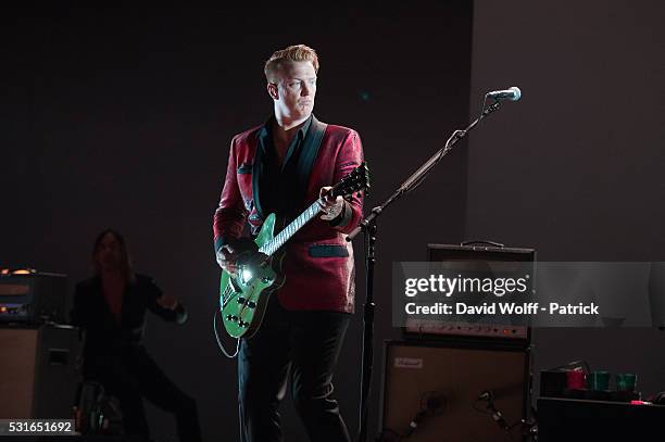 Josh Homme from Post Pop Depression performs at Le Grand Rex on May 15, 2016 in Paris, France.