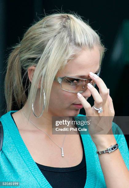 Bec Cartwright, Lleyton Hewitt's girlfriend watches on as her man plays Feliciano Lopez of Spain in the Gentlemen?s Singles during the ninth day of...