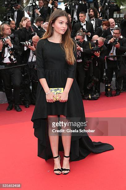 Thylane Blondeau attends "The BFG " premiere during the 69th annual Cannes Film Festival at the Palais des Festivals on May 14, 2016 in Cannes,...
