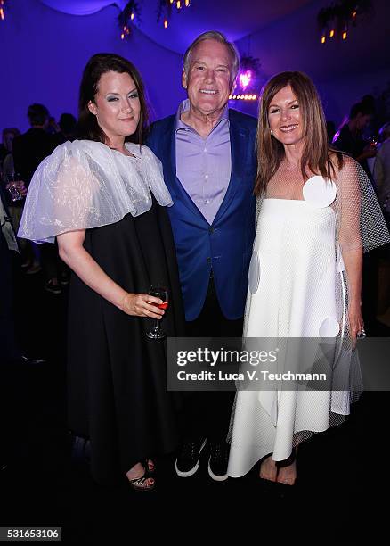 Jennifer Howell, Tim Headington and Lyn Winter attend Tim Headington & Elysium Bandini Present The 8th Annual PARADIS Benefitting The Art of Elysium...