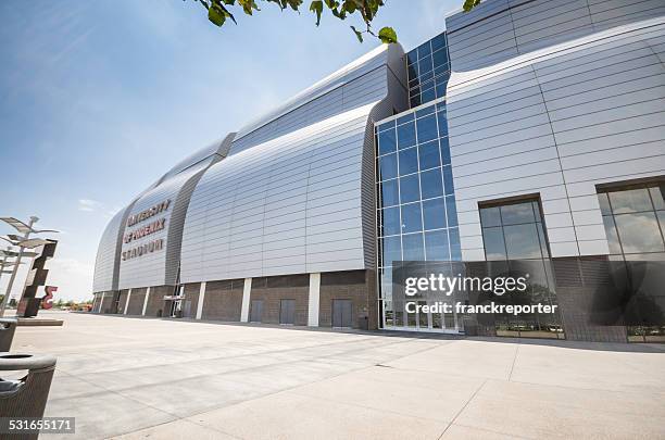 the university of phoenix stadium in glendale - university of phoenix stadium stock pictures, royalty-free photos & images