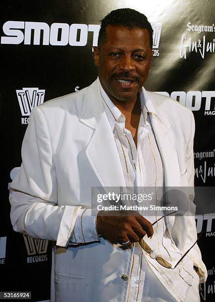 Ali "Ollie" Woodson of The Temptations arrives to Smooth Magazine's BET Awards After Party on June 28, 2005 at Club Mood in Hollywood, California.