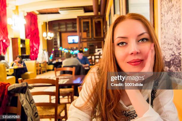 young woman at winter in astana - kazakhstan culture stock pictures, royalty-free photos & images