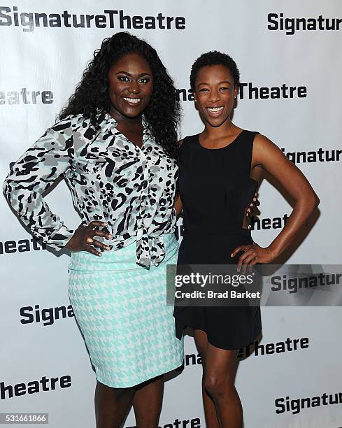 Danielle Brooks and Samira Wiley attends "Daphne's Dive" Opening Night Party at Signature Theatre Company's The Pershing Square Signature Center on...