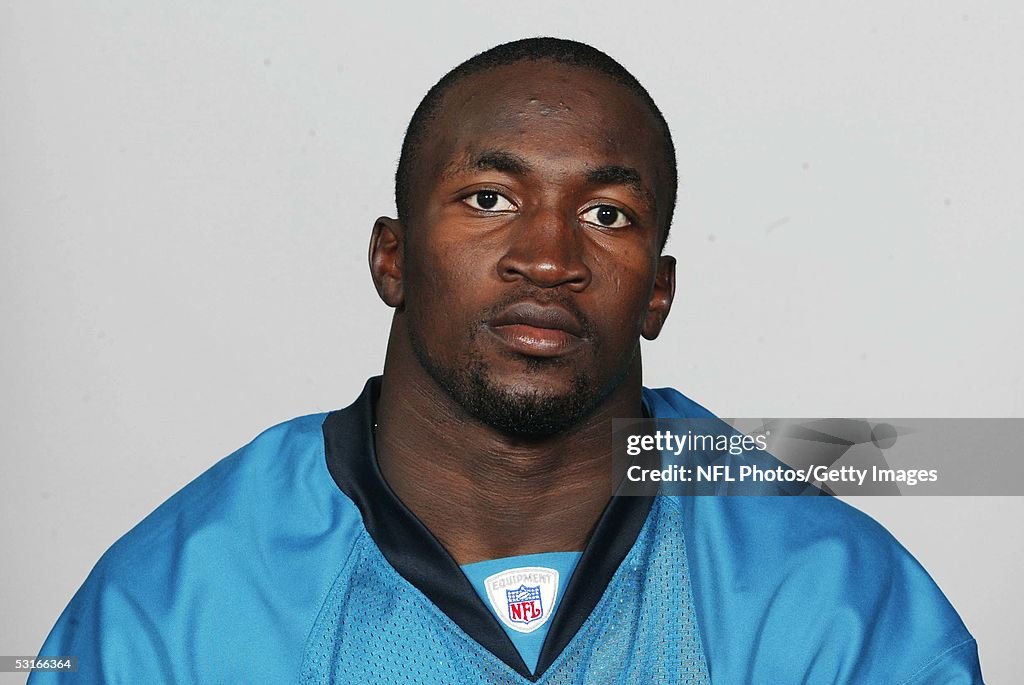 Greg Jones of the Jacksonville Jaguars poses for his 2005 NFL... News ...