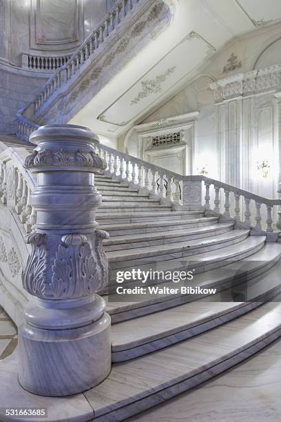 romania, bucharest, interior - the palace of the parliament stock pictures, royalty-free photos & images