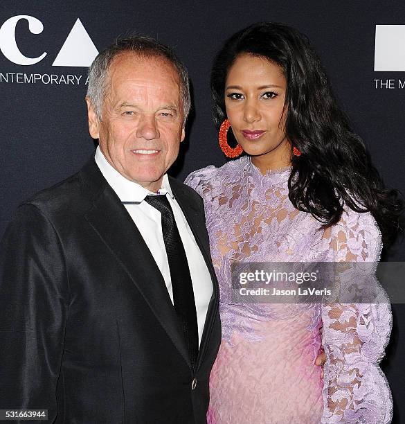 Wolfgang Puck and Gelila Assefa attend the 2016 MOCA Gala at The Geffen Contemporary at MOCA on May 14, 2016 in Los Angeles, California.