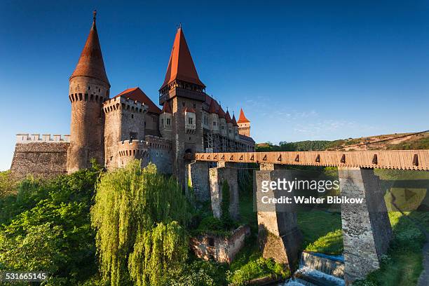 romania, transylvania, exterior - castle foto e immagini stock