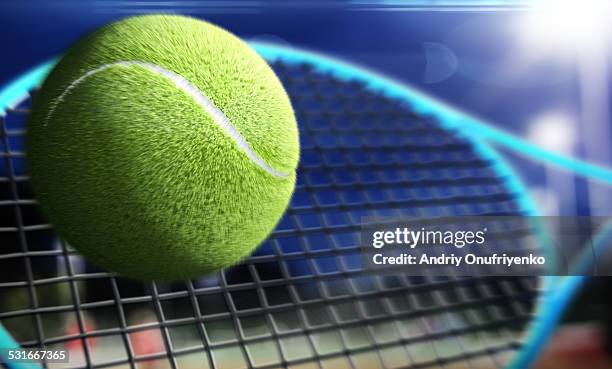 strike - tennisbal stockfoto's en -beelden
