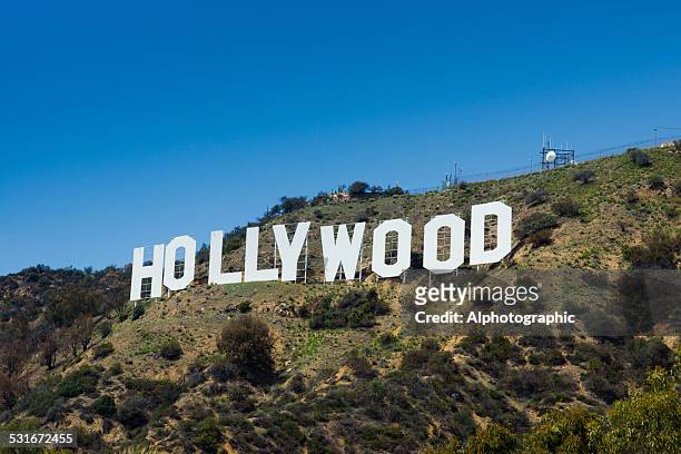 view of the hollywood sign - hollywood sign bildbanksfoton och bilder