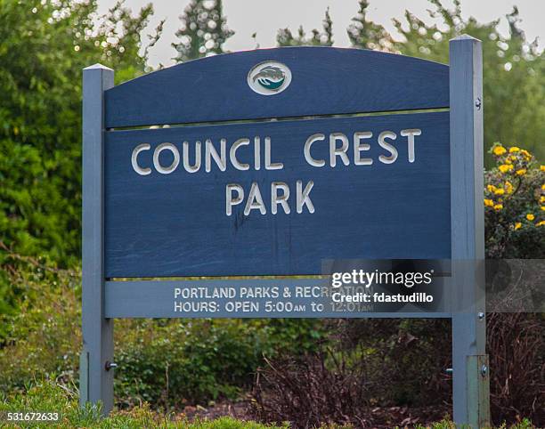 council crest park - portland, oregon - council crest park stock pictures, royalty-free photos & images