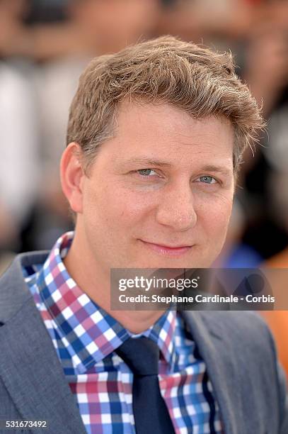 Director Jeff Nichols attends the "Loving" photocall during the 69th annual Cannes Film Festival at the Palais des Festivals on May 16, 2016 in...