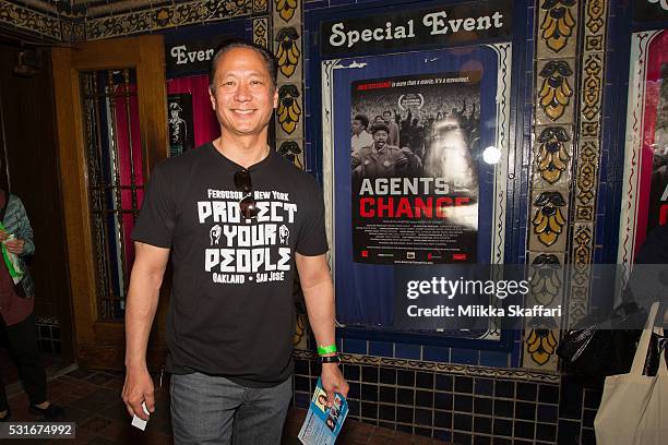 San Francisco public defender Jeff Adachi arrives at the premiere of 'Agents of Change' at Castro Theater on May 15, 2016 in San Francisco,...