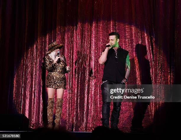 Sally Steele and Nick Hawk host the 2016 Vegas Rocks! Magazine Hair Metal Awards at the Eastside Cannery at on May 15, 2016 in Las Vegas, Nevada.