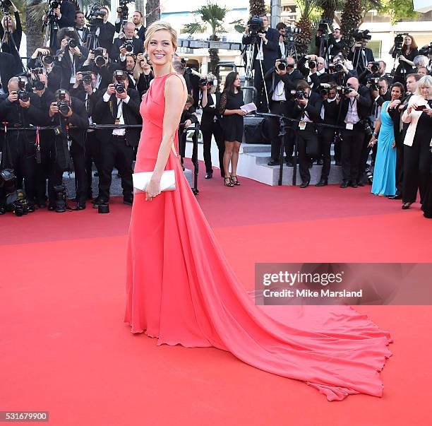 Petra Nemcova attends the "From The Land Of The Moon " premiere during the 69th annual Cannes Film Festival at the Palais des Festivals on May 15,...