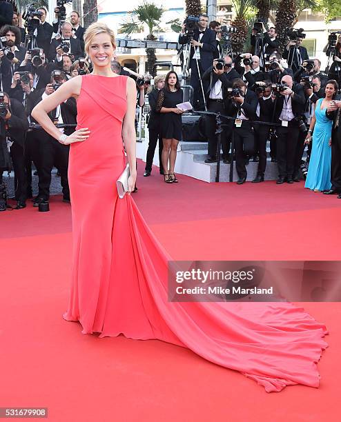 Petra Nemcova attends the "From The Land Of The Moon " premiere during the 69th annual Cannes Film Festival at the Palais des Festivals on May 15,...