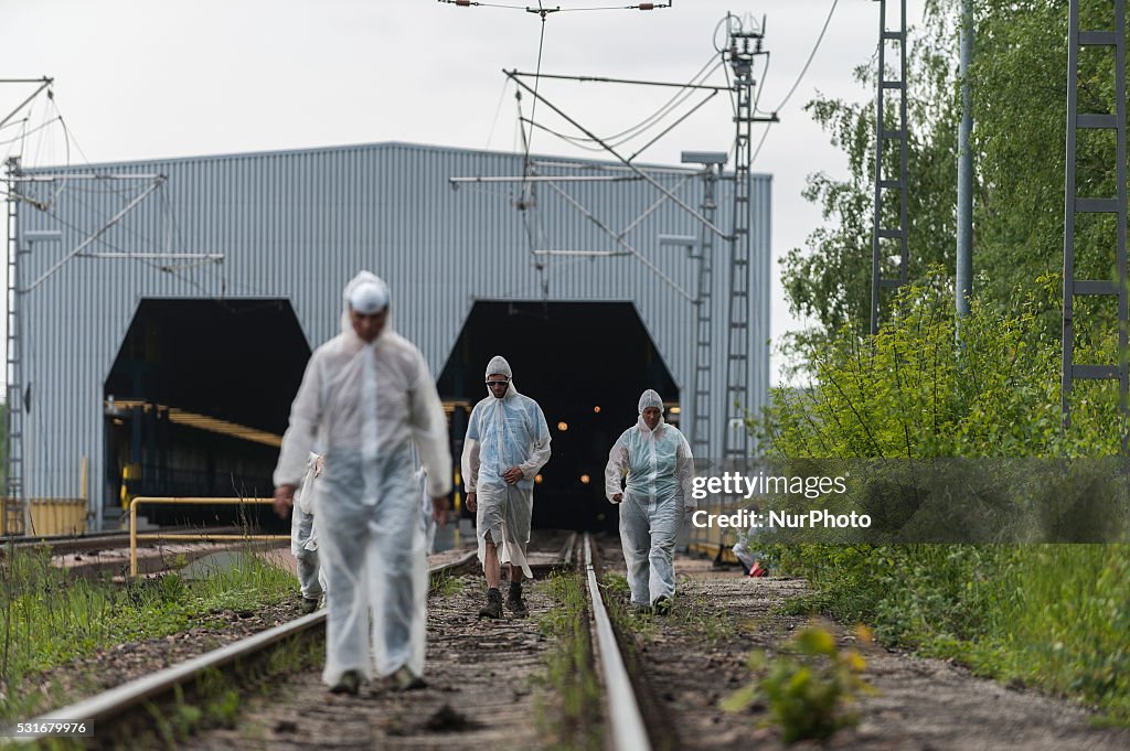 Activists Protest Coal Energy At Welzow Mine