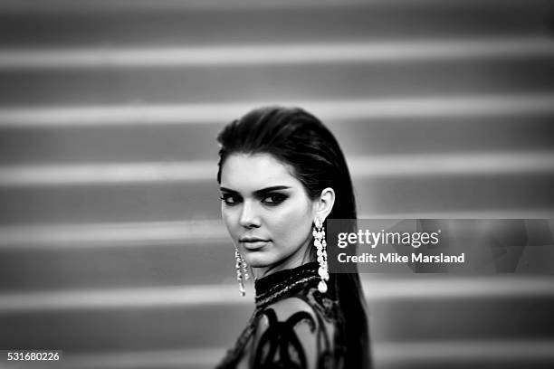 Kendall Jenner attends the 'From The Land Of The Moon ' premiere during the 69th annual Cannes Film Festival at the Palais des Festivals on May 15,...