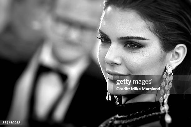 Kendall Jenner attends the 'From The Land Of The Moon ' premiere during the 69th annual Cannes Film Festival at the Palais des Festivals on May 15,...