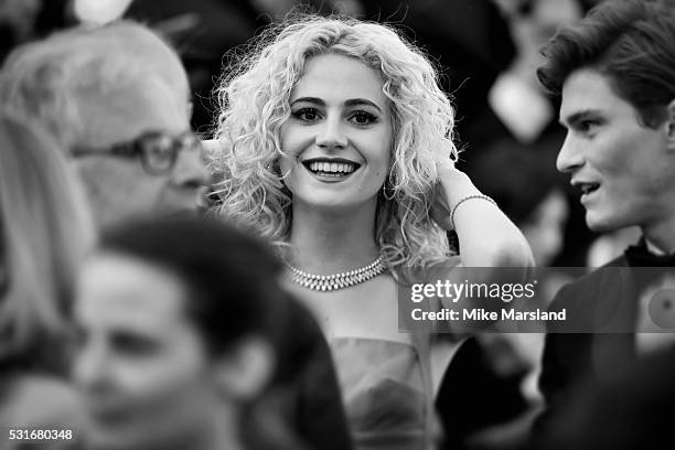 Pixie Lott attends the 'From The Land Of The Moon ' premiere during the 69th annual Cannes Film Festival at the Palais des Festivals on May 15, 2016...