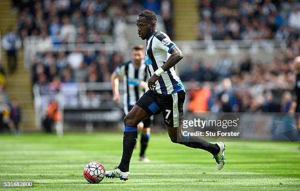 Captain Moussa Sissoko of Newcastle United in action during the Premier League match between Newcastle United and Tottenham Hotspur at St James' Park...