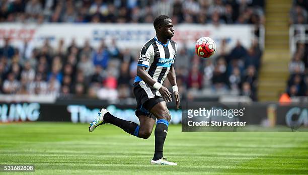Captain Moussa Sissoko of Newcastle United in action during the Premier League match between Newcastle United and Tottenham Hotspur at St James' Park...