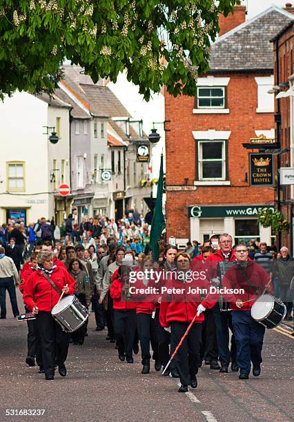 The annual Saint George's day parade in Southwell, Nottinghamshire UK is attended by all the variations of the scouts organisation.