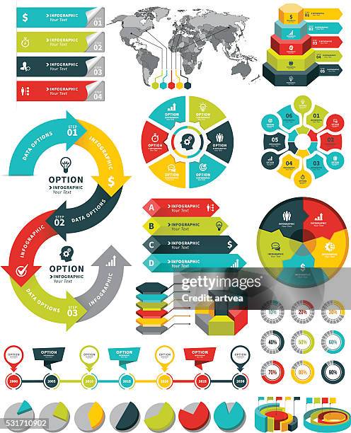 colorful buttons timeline with set of icons high-res... 328 History Timeline Infographic High Res Illustrations - Getty Images