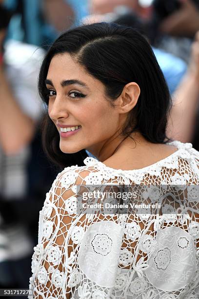 Golshifteh Farahani attends the "Paterson" photocall during the 69th annual Cannes Film Festival at the Palais des Festivals on May 16, 2016 in...