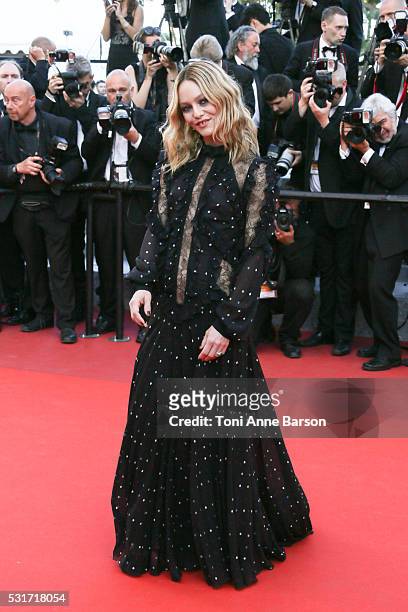 Vanessa Paradis attends a screening of "From The Land And The Moon " at the annual 69th Cannes Film Festival at Palais des Festivals on May 15, 2016...
