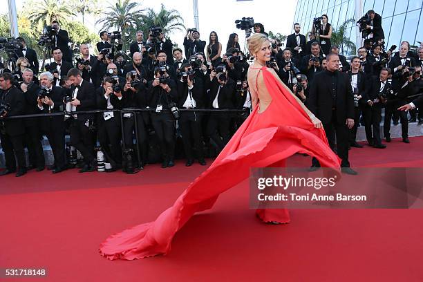 Petra Nemcova attends a screening of "From The Land And The Moon " at the annual 69th Cannes Film Festival at Palais des Festivals on May 15, 2016 in...