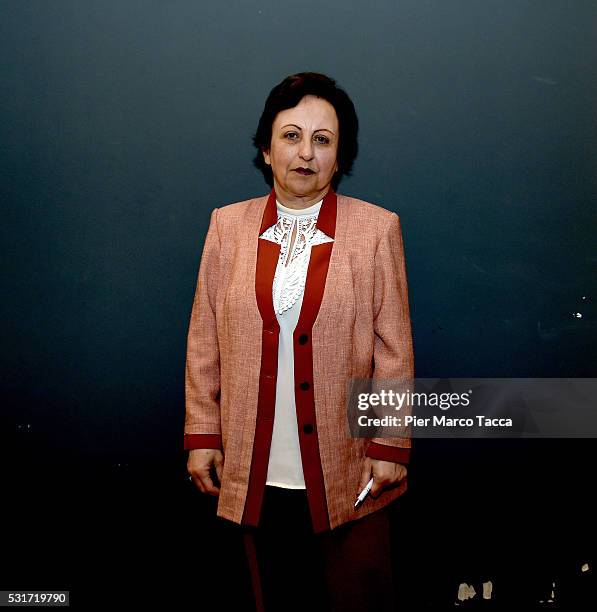 Nobel Prize Winner Shirin Ebadi poses before the presentation of her new book 'Until We Are Free: My Fight for Human Rights in Iran' on May 16, 2016...