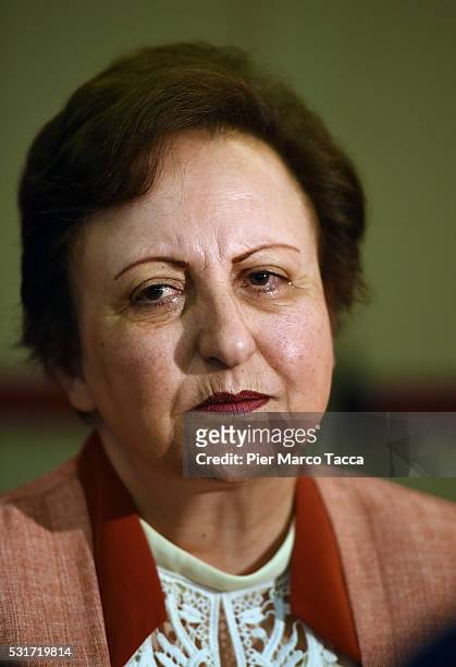 Nobel Prize Winner Shirin Ebadi attends the presentation of her new book 'Until We Are Free: My Fight for Human Rights in Iran' on May 16, 2016 in...