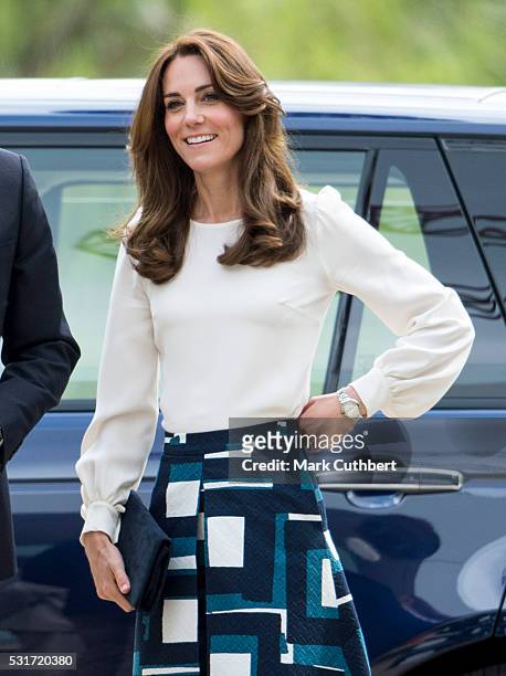 Catherine, Duchess of Cambridge attends the launch of Heads Together Campaign at Olympic Park on May 16, 2016 in London, England.