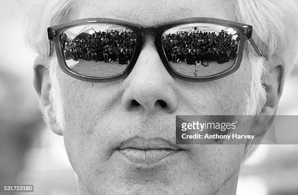 Director Jim Jarmusch attends the 'Paterson' photocall during the 69th annual Cannes Film Festival at the Palais des Festivals on May 16, 2016 in...