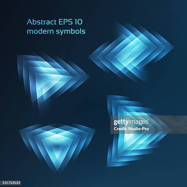 abstract symbols - smooth process icon stock illustrations