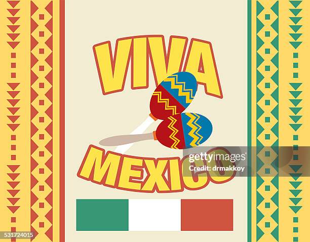 ilustraciones, imágenes clip art, dibujos animados e iconos de stock de viva méxico - viva méxico