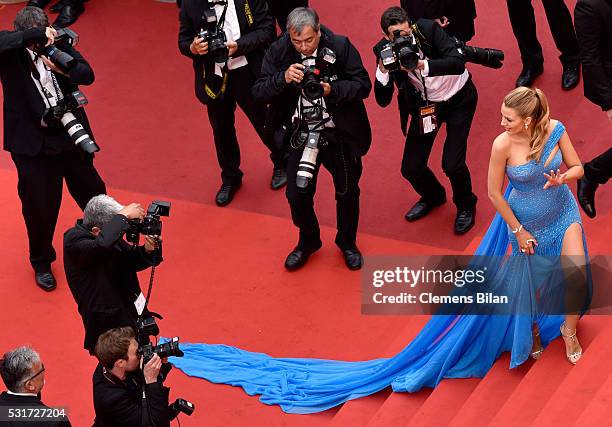 Blake Lively attends "The BFG " premiere during the 69th annual Cannes Film Festival at the Palais des Festivals on May 14, 2016 in Cannes, France.