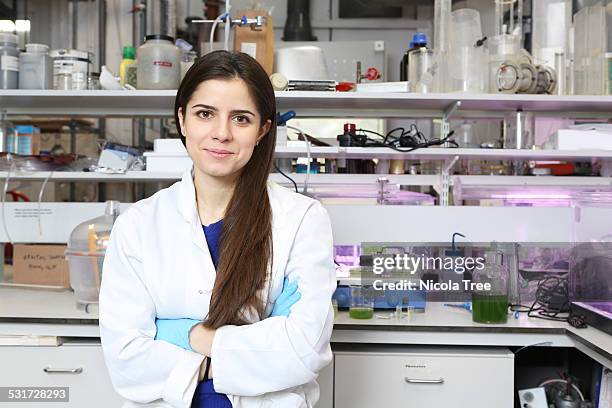 young female geomatic engineer in the lab - scientist portrait stock pictures, royalty-free photos & images