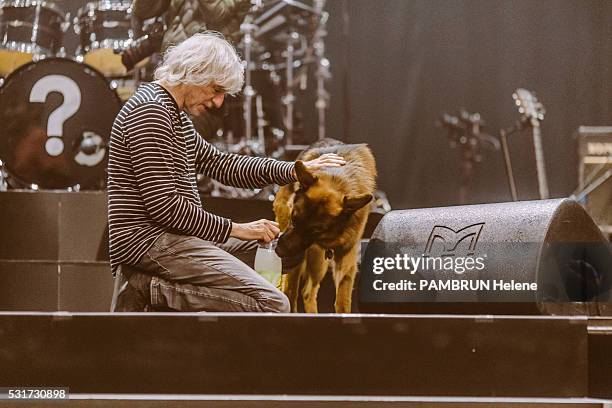 The french rock group Les Insus, former Telephone, on concert in Amiens, in rehearsal, backstages and on stage. Louis Bertignace.