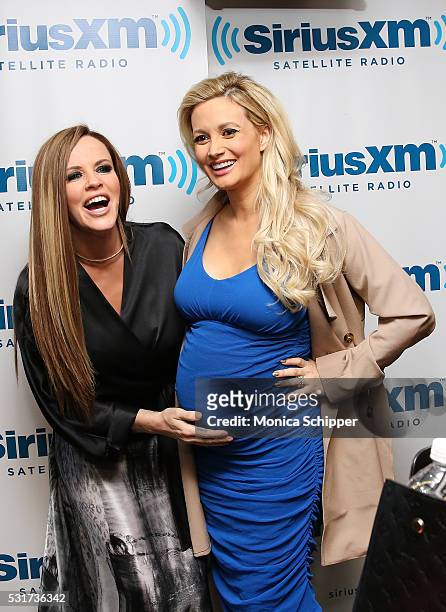 Holly Madison visits 'Dirty, Sexy, Funny with Jenny McCarthy' at SiriusXM Studio on May 16, 2016 in New York City.