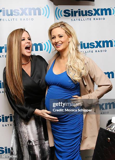 Holly Madison visits 'Dirty, Sexy, Funny with Jenny McCarthy' at SiriusXM Studio on May 16, 2016 in New York City.