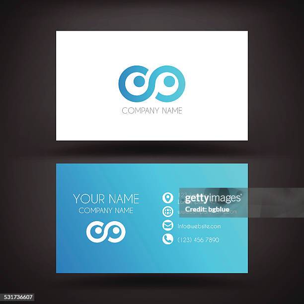 moderne visitenkarte-vorlage - visitenkarte stock-grafiken, -clipart, -cartoons und -symbole